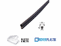 Guarnizione Porte Interne Legno Senza Protezione Siliconica mm.5,5x6,8h In Da mt.5 Vari Colori  | Roverplastik - immagine 4