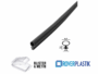 Guarnizione Porte Interne Legno Senza Protezione Siliconica mm.5,5x6,8h In Da mt.5 Vari Colori  | Roverplastik - immagine 3