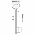 Chiave Cifrata per Serratura Applicare Cantina Corni 2stc | Silca