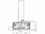 Cerniera Invisibile Serie Tectus Te5403d mm.200x32+32x32h Portata kg.120 Cromo Opaco 124-F1 | Simonswerk - immagine 4