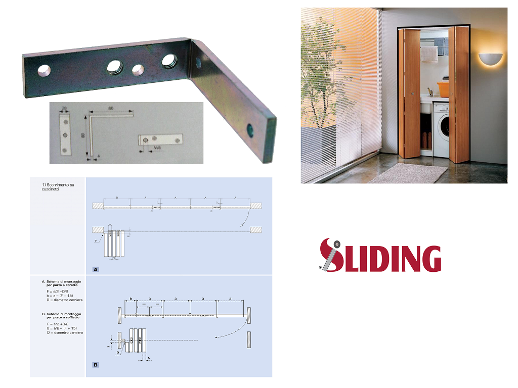 sli10010012c.png Staffa Geco Angolare per Porte Scorrevoli a Libretto MA8 da 80x80x20 mm. | Sliding - immagine 1