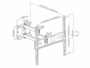 Supporto per Tv da 32 A 55 Pollici Rotazione 180°|Modello Extra Slim  Superior - immagine 2