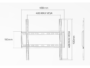 Supporto Tv A Muro Fisso Lcd/Led/Plasma Pollici 32-55 Fixed Extra Slim  Superior - immagine 2