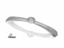 MANIGLIETTA MOBILE INTERASSE 96 DA 112x24 mm. DORIA CON SWAROVSKI prodotta da TENTORI