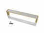 MANIGLIETTA MOBILE INTERASSE 160 DA 168x20x30 mm. CON PIETRE SWAROVSKI prodotta da TENTORI - immagine 2