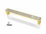 MANIGLIETTA MOBILE INTERASSE 96 DA 113x13x21 mm. CON PIETRE SWAROVSKI prodotta da TENTORI - immagine 3