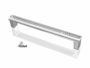 MANIGLIETTA MOBILE INTERASSE 128 mm. DA 135x14x21 mm. CON PIETRE SWAROVSKI prodotta da TENTORI