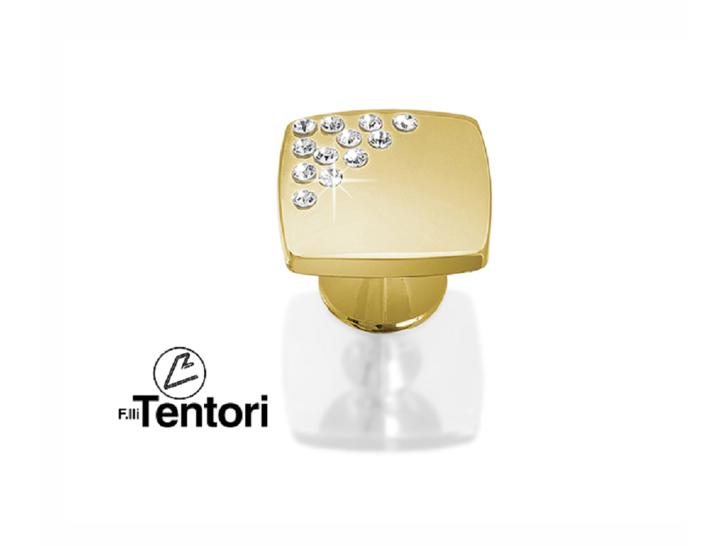 tenp2059orzc.png POMOLINO MOBILE P2059 DA 27x27x20 mm. CON CRISTALLO SWAROVSKI prodotto da TENTORI - immagine 1