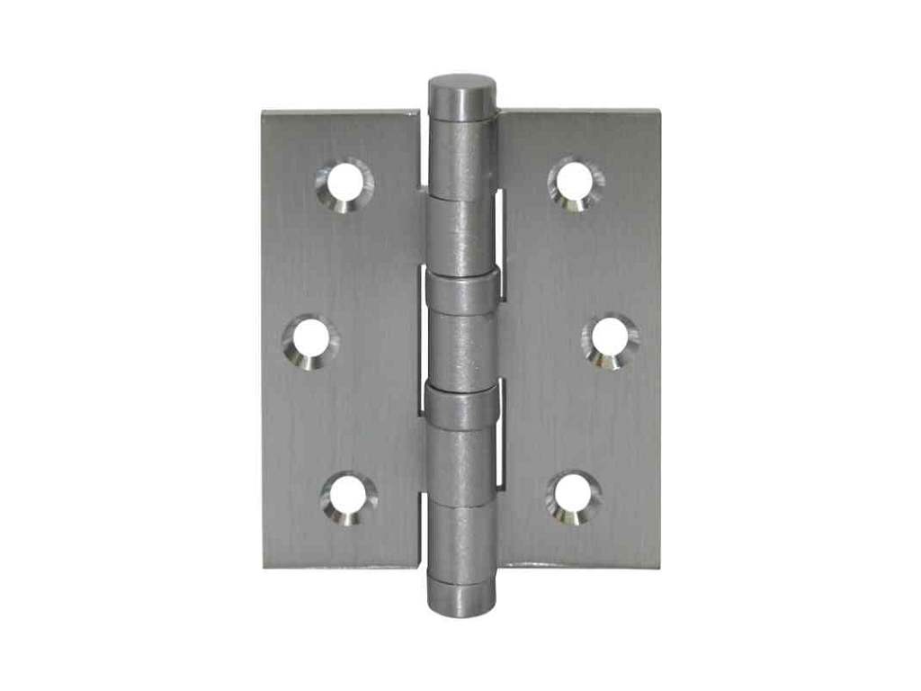 tlea014151.png CERNIERA CUSCINETTI BORDO QUADRO PERNO SFILABILE CROMO SATINATO VARIE MISURE - immagine 1