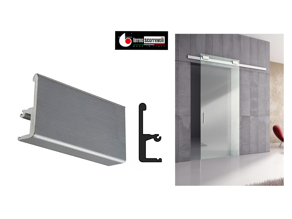 tsc1470as3.png Binario Alluminio Scorrimento per da Agganciare Mod.Diva Air kg.40/80 cm.300 Argento | Terno Scorrevole - immagine 1