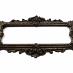 Portanome mm.155x85 Aperto Ottone Bronzo   Confalonieri