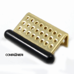 Maniglietta Mobile Interasse 32 mm.50x30h Tappi Nero - varie finiture |  Confalonieri