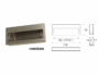 MANIGLIA DA INCASSO INTERRASSE 96 DA 110x42 mm. prodotta da CONFALONIERI - immagine 3