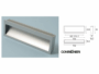 MANIGLIA DA INCASSO INTERRASSE 128 RETTANGOLARE DA 142x45 mm. prodotta da  CONFALONIERI - immagine 2