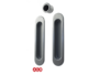Maniglia Incasso Ovale Porta Scorrevole modello Scivola F d.35x150 Senza Foro Chiave varie finiture | AGB - immagine 2
