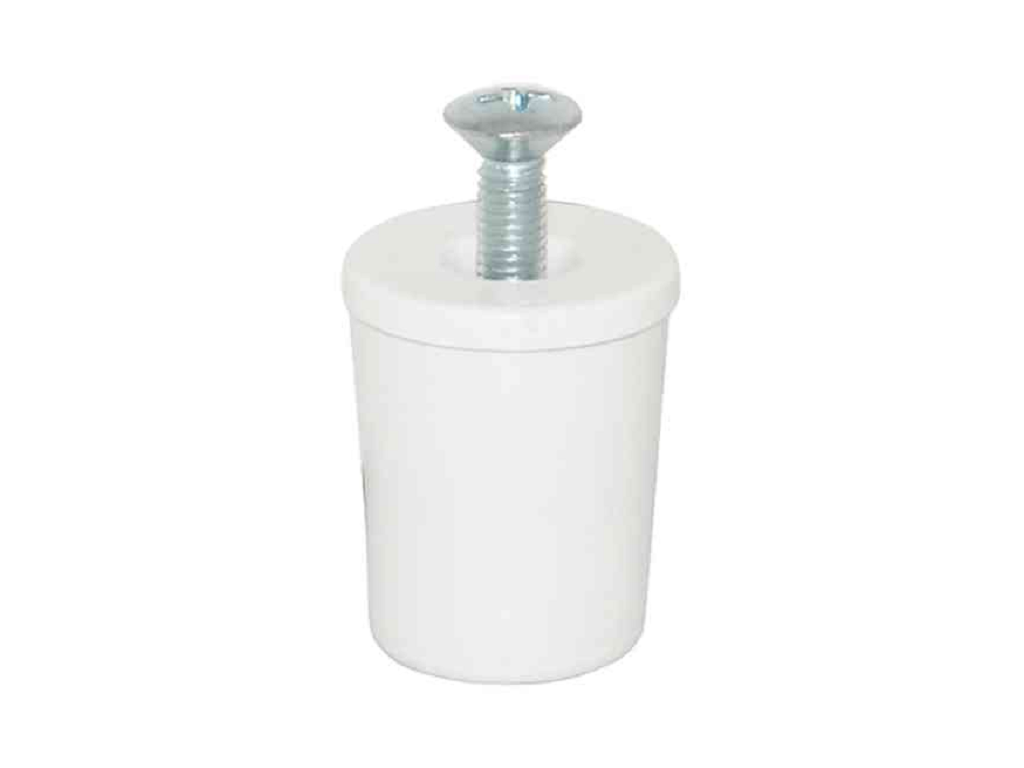 boc1024b.png Tappo Arresto per Avvolgibile mm.40 Bianco Bolis - immagine 1