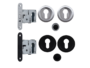 Maniglia Incasso Porta Scorrevole Modello Easy Tondo Foro Yale per Cilindro Europeo D.60/48+Serratura E50 Mod.027 Varie Finiture | Bonaiti