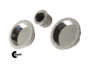 Maniglia Incasso Tonda Porta Scorrevole modello K101CTSB d.57/48 Senza Foro Chiave 1C/SB1 Cristalli+varie finiture  | Comit - immagine 3