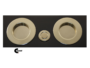 Maniglia Incasso Tonda Porta Scorrevole modello K105CT04 d.75/48 Senza foro Chiave varie finiture  Comit - immagine 2