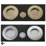 Maniglia Incasso Tonda Porta Scorrevole modello K105CT04 d.75/48 Senza foro Chiave varie finiture  Comit