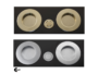 Maniglia Incasso Tonda Porta Scorrevole modello K105CT04 d.75/48 Senza foro Chiave varie finiture  Comit