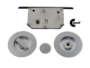 Maniglia Incasso Tonda Porta Scorrevole modello K105CT04 d.75/48 con Nottolino+Serratura E50 varie finiture | Comit - immagine 3