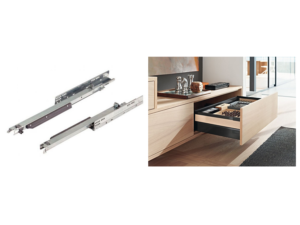 elm760hb.png Guide per Cassetti Movento blumotion Estrazione Totale Portata kg.40 mm.500 | Blum - immagine 1