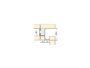 Profilo Gola Verticale per Mobili da Cucina  mm.48,3x43 mm.2550h Alluminio Anodizzato Opaco  Emuca - immagine 3