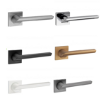 Maniglia Punto Rosetta Quadra d.50x50x5h Bocchetta Foro Chiave varie finiture | Fimet