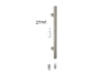 MANIGLIONE ARIZONA DIRITTO d.25 AISI304 INOX SATINATO VARIE LUNGHEZZE | FIMET MANIGLIE - immagine 2