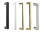 Maniglione Georgia Q mm.20x20 Interasse 300 mm.325x65h AISI304 Inox Satinato varie lunghezze | Fimet Maniglie
