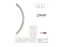 Maniglione California Zancato Ø32 Interasse 500 mm.575x85h AISI304 varie finiture  Fimet Maniglie - immagine 3
