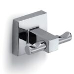 Portabito per Appenderia da Parete modello Olimpo Doppio mm. 65x48x45h Cromato Lucido  Gedy