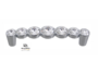 MANIGLIETTA MOBILE INTERASSE 96 DA 110x20x30 mm. CON SWAROVSKI prodotta da GIUSTI - immagine 2