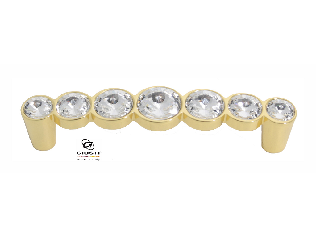 giuwmn633096krgpc.png MANIGLIETTA MOBILE INTERASSE 96 DA 110x20x30 mm. CON SWAROVSKI prodotta da GIUSTI - immagine 1