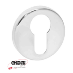 Bocchetta Tonda Foro Yale per Cilindro Europeo modello Milena d.45x8h Cromo Lucido  GPB Ghidini