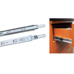 GUIDE CON SFERE PER CASSETTO ESTRAZIONE TOTALE 45,6x12,7h PORTATA kg.100 ZINCATO VARIE LUNGHEZZE | OMGE