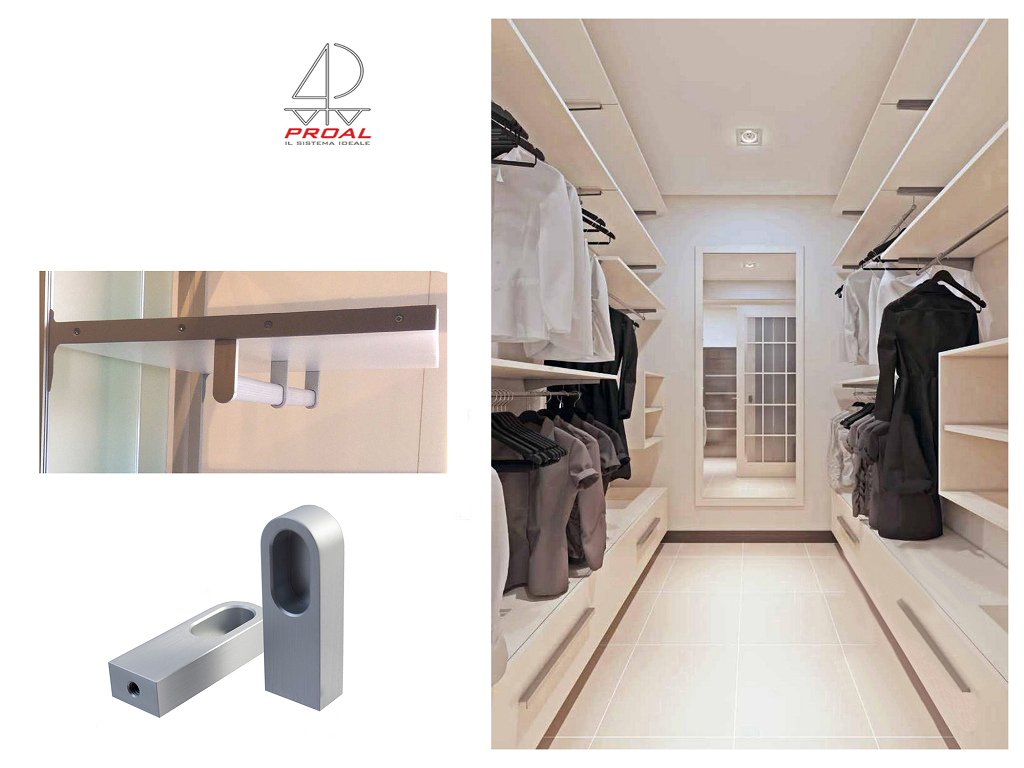 prl6a150a0700ac.png Reggitubo Laterale Alluminio per Tubo Ovale d.30x15 Argento | Proal - immagine 1