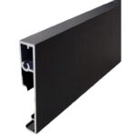 Profilo di Copertura per Binario Dragon-Puma h58 OX Nero cm.300  Sliding