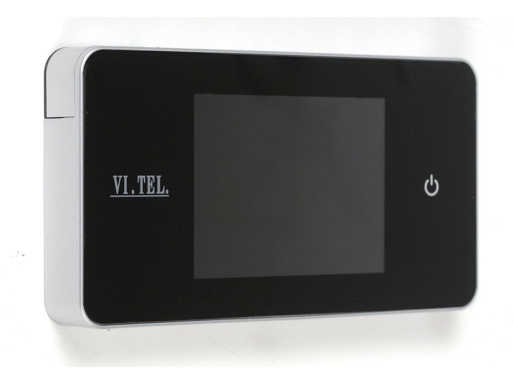 Spioncino Digitale Porta Spessore d.38-110 LCD 2,6 PL mm.110x59x14 Cromo Satinato   Vi.Tel - immagine 1