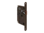 Serratura Patent Centro Bordo Tondo Solo Scrocco Frontale 18x196 mm. Interasse 90 Entrata 50 mm. varie finiture | AGB - immagine 4