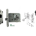 SERRATURA INFILARE GANCIO 025 CHIAVE+NICCHIA F.18x86 ENTRATA 50 VARIE FINITURE