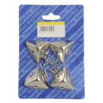 Angoli per Bauli mm.30 Acciaio Nichelato in Blister Pezzi 4