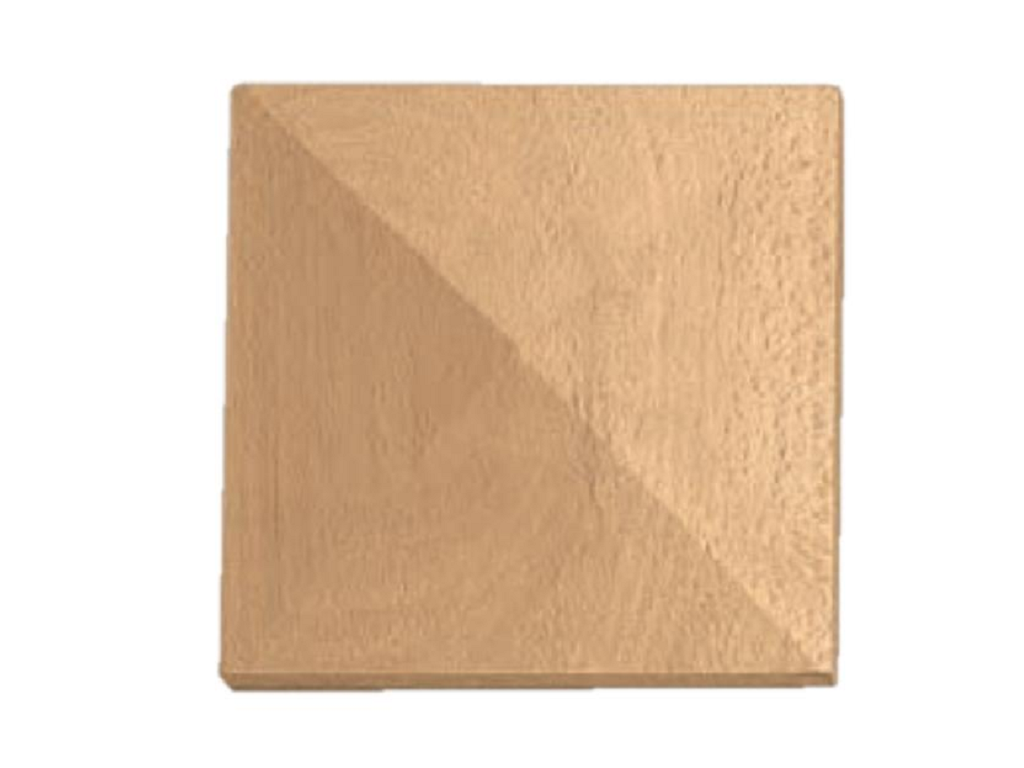dec48065.png Piramide Faggio Grezzo Base mm.70x70x15h Decorlegno - immagine 1