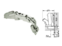 Cerniera per Ante Grandi Angoli con Molla 155°da avvitare Foro d.35 Collo mm.9,5 Clip Top Nichelato | Blum - immagine 3