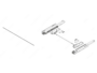 Asta di Sincronizzazione Rotonda Plastica Nera per Tip One Blumotion Movento-Tandem-Legrabox mm.1125  Blum - immagine 2
