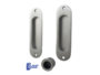 Maniglia Incasso Ovale Porta Scorrevole modello 04016 mm.34x120 senza foro chiave pz.2 varie finiture | Ferremi - immagine 2