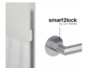 Maniglia Lucia Piatta S Rosetta Tonda mm.54x3 Sistema SMART2lock AISI304 Inox Satinato  Fimet Maniglie