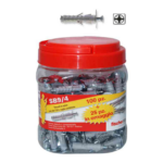SB 9/4 Tassello Nylon Espansione a Vite pz.100+25 con Vite PH / PZD | Fischer