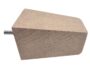 Piede Legno Faggio Grezzo con Vite Filettata Ma10x30 d.75x75 mm.120h  Gpi - immagine 4